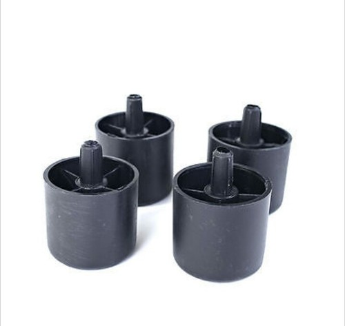 40mm black plastic glides - 8,
